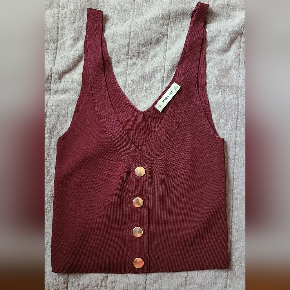 Zara Knit Top Size Small